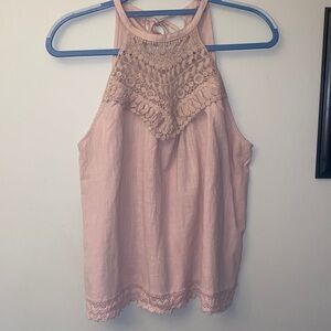 Listicle Blush Lace Tank Top 🆕